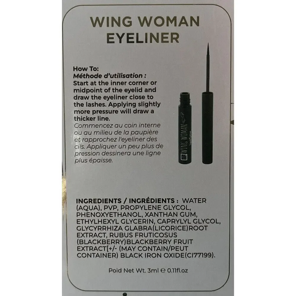 The Beauty Crop Wing Woman Liquid Eyeliner Berry Black 0.11 fl oz New